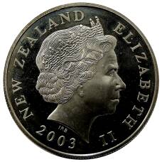 Монета 1 доллар 2003 года Новая Зеландия — Властелин колец «Фродо и Назгул» (реверс)