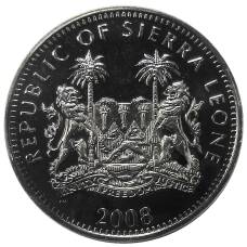 Монета 10 долларов 2008 года Либерия — Дукер (реверс)