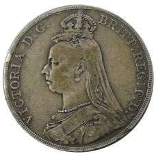 Монета 1 крона 1890 года Великобритания (реверс)