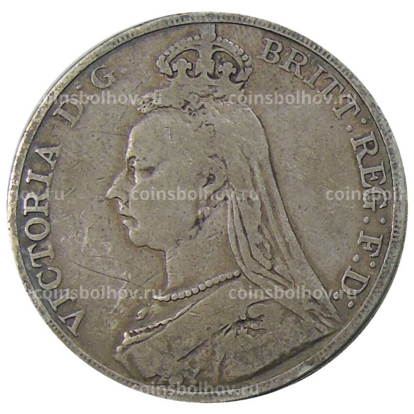 Монета 1 крона 1891 года Великобритания (вид 2)