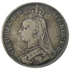 Монета 1 крона 1891 года Великобритания (реверс)