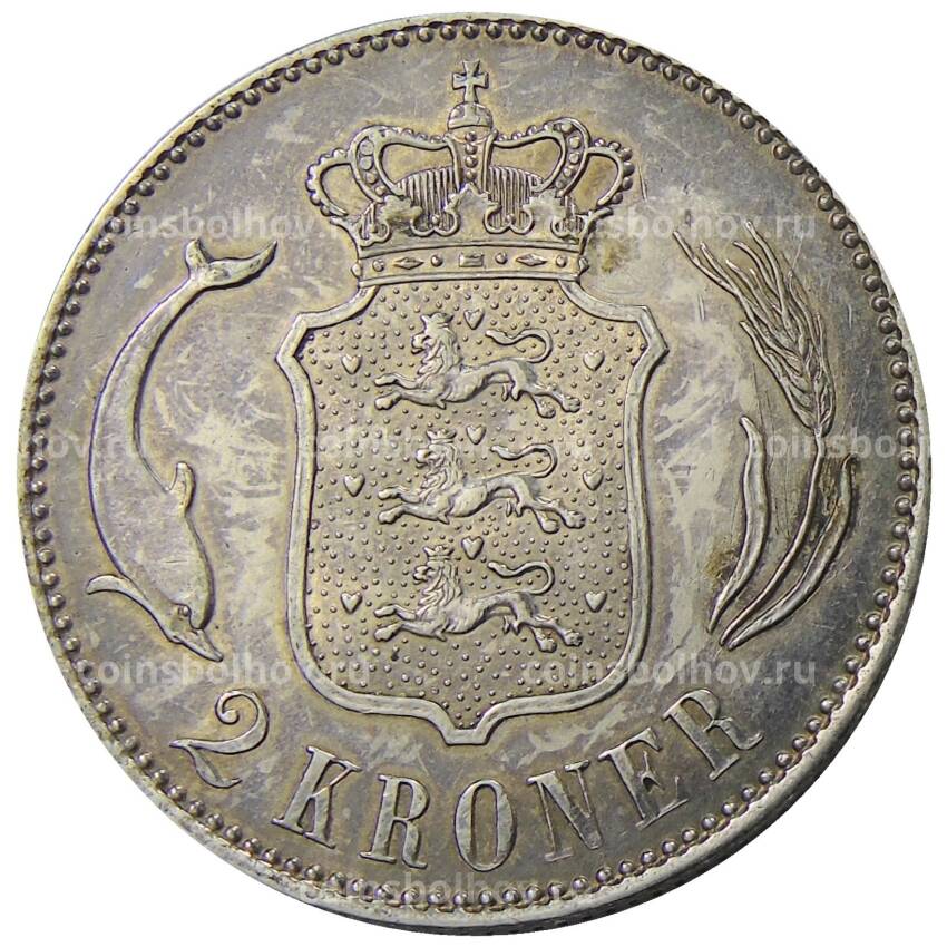 Монета 2 кроны 1916 года Дания (вид 2)