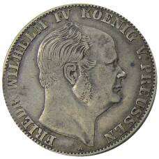 Монета 1 союзный телер 1859 года A Германские государства — Пруссия (аверс)