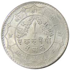 Монета 1 рупия 1951 года Непал (реверс)