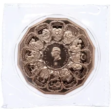 Монета 20 центов 2024 года Самоа «Архангел Уриил» (реверс)