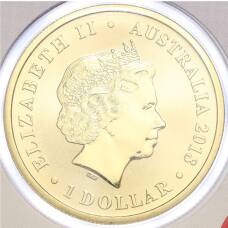 Монета 1 доллар 2018 года Австралия «200 лет маяку Маккуори» (в конверте с почтовой маркой) (реверс)