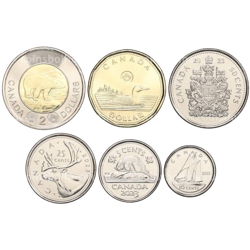 Годовой набор из 6 монет 2023 года Канада