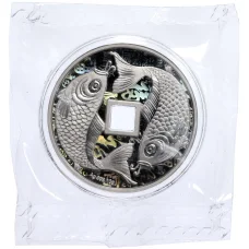 Монета 1 доллар 2023 года Самоа «На удачу — Рыбки» (аверс)