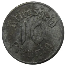 Монета 10 пфеннигов 1918 года Германия нотгельд — Страсбург (реверс)