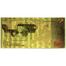 Сувенирная банкнота 50 евро 2002 года (вид 2)