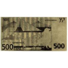 Сувенирная банкнота 500 евро 2002 года (вид 2)
