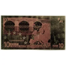 Сувенирная банкнота  10 евро 2002 года (реверс)