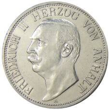 Монета 3 марки 1911 года A Германия (Ангальт) (аверс)