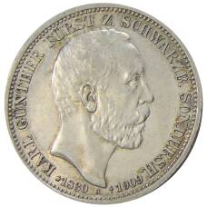 Монета 3 марки 1909 года A Германия (Шварцбург-Зондерсгаузен) — Смерть Карла Гюнтера (аверс)