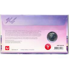 Монета 20 центов 2013 года Австралия — 25 лет Зданию парламента (в блистере с маркой) (реверс)