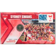 Монета 1 доллар 2012 года Австралия — Австралийская футбольная лига 2012 (в блистере с маркой) (аверс)