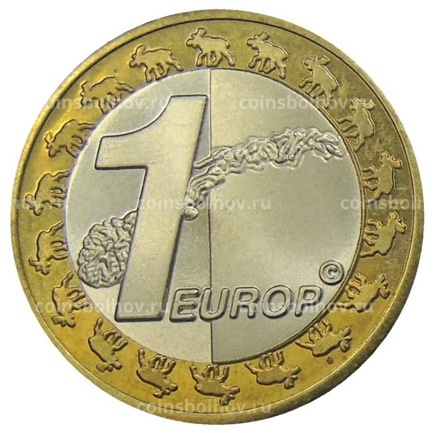Монета 1 евро 2004 года Норвегия (Проба, Unusual) (вид 2)