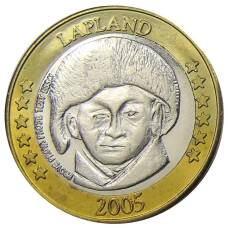 Монета 1 евро 2005 года Лапландия (Проба, Unusual) (аверс)