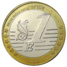 Монета 1 евро 2005 года Лапландия (Проба, Unusual) (реверс)