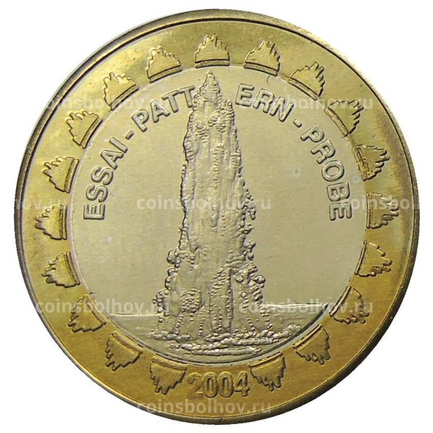Монета 1 евро 2004 года Исландия (Проба, Unusual)