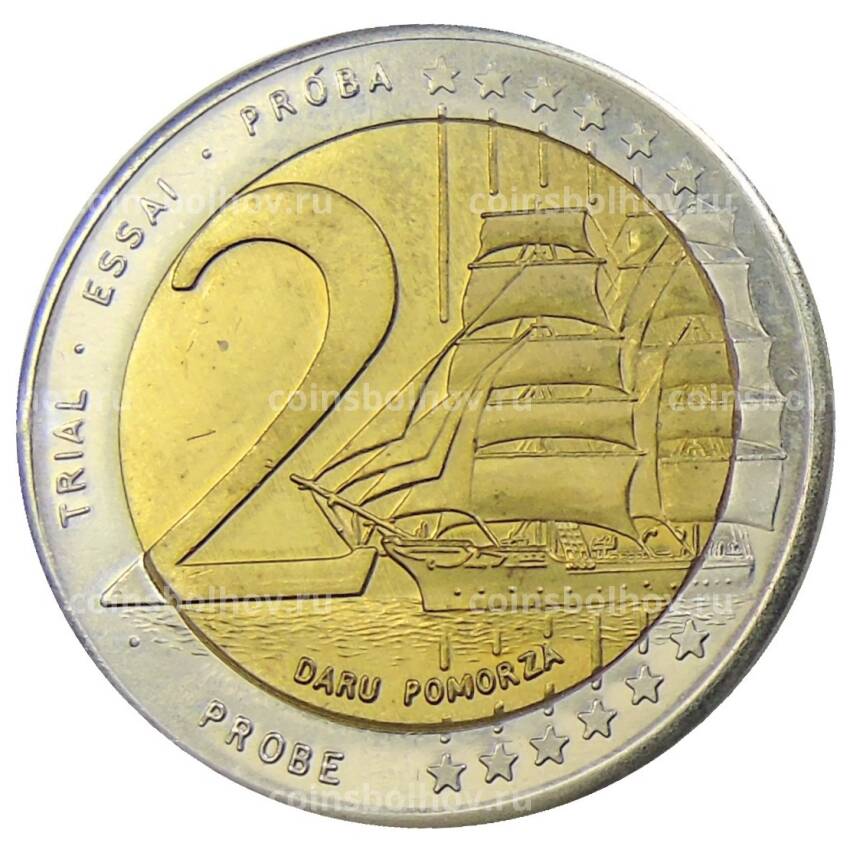 Монета 2 евро 2004 года Польша (Проба, Unusual) (вид 2)