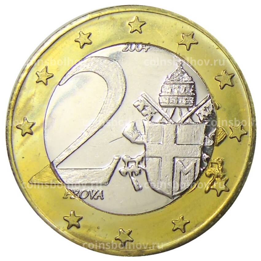 Монета 2 евро 2004 года Ватикан (Проба, Unusual) (вид 2)
