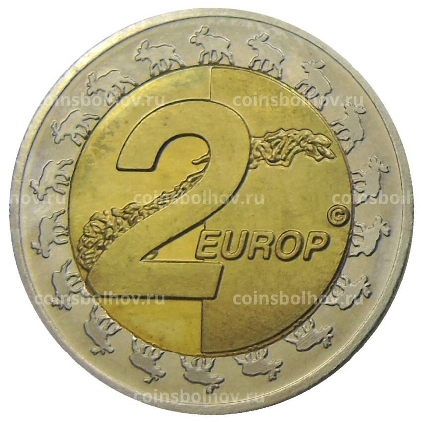 Монета 2 евро 2004 года Норвегия (Проба, Unusual) (вид 2)
