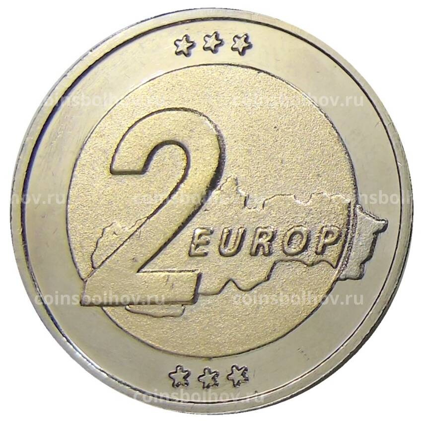 Монета 2 евро 2004 года Словакия (Проба, Unusual) (вид 2)
