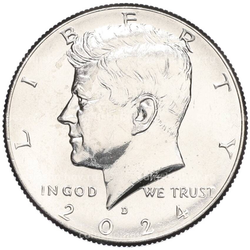 Монета 1/2 доллара (50 центов) 2024 года D США