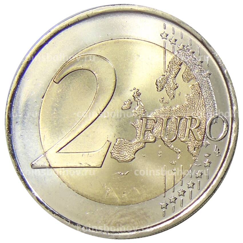 Монета 2 евро 2007 года Испания — 50 лет подписания Римского договора (вид 2)