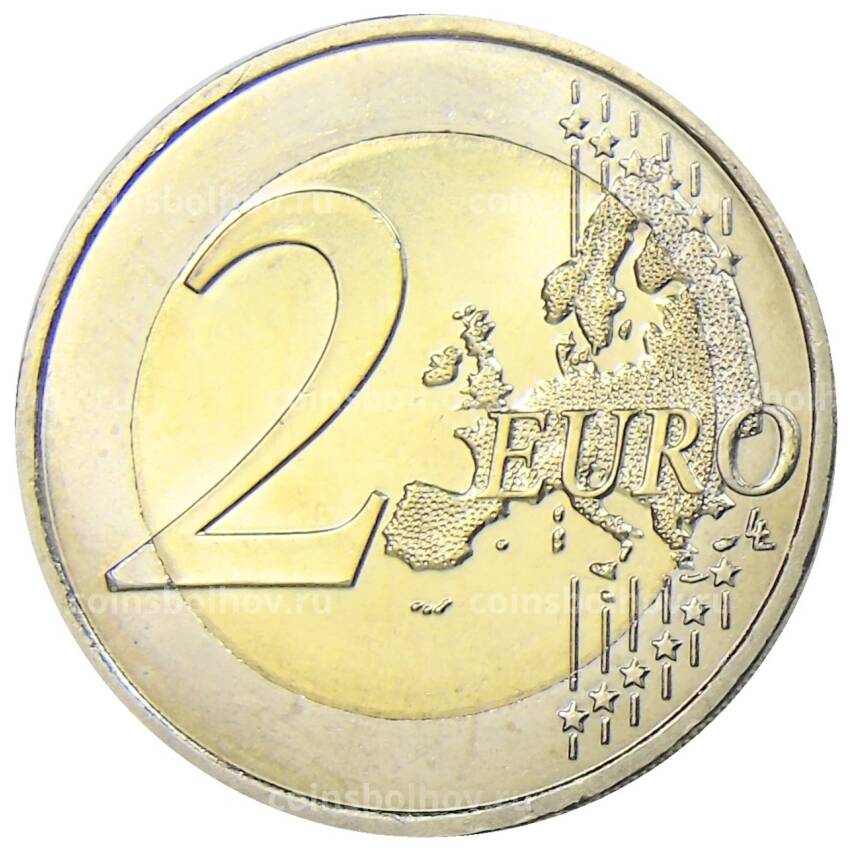 Монета 2 евро 2007 года Франция — 50 лет подписания Римского договора (вид 2)