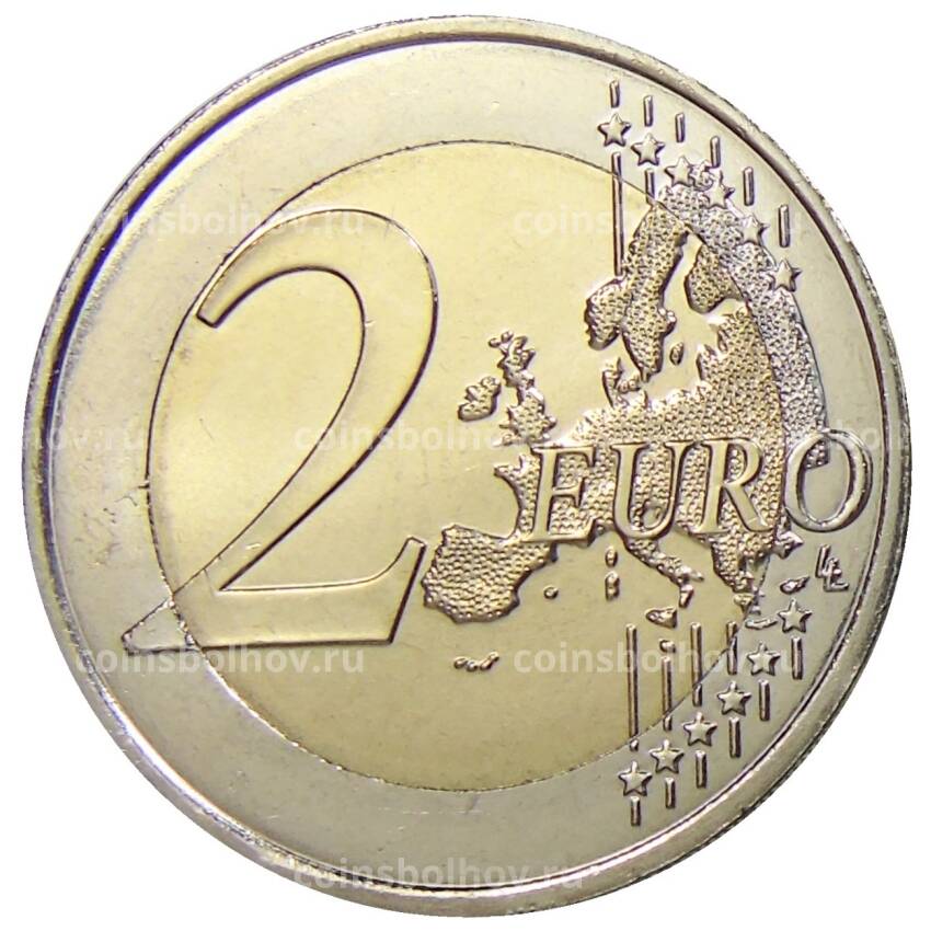 Монета 2 евро 2008 года Люксембург Замки Люксембурга — Замок Берг (вид 2)