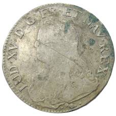 Монета 1 экю 1734 года L Франция (Людовик XV) (аверс)