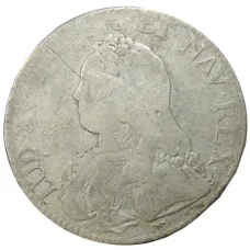 Монета 1 экю 1729 года A Франция (Людовик XV) (аверс)