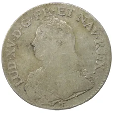 Монета 1 экю 1726 года R Франция (Людовик XV) (аверс)
