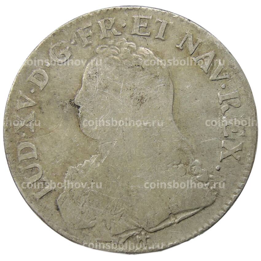 Монета 1 экю 1726 года R Франция (Людовик XV)