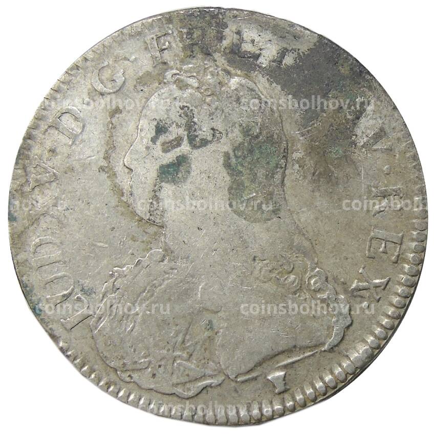 Монета 1 экю 1726 года 9 Франция (Людовик XV)