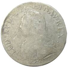 Монета 1 экю 1726 года К  Франция (Людовик XV) (аверс)