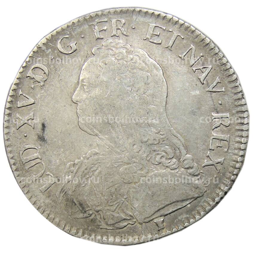 Монета 1 экю 1734 года 9 Франция (Людовик XV)