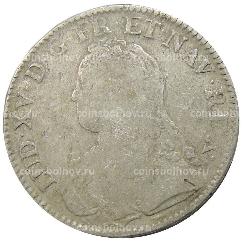 Монета 1 экю 1726 года A Франция (Людовик XV)
