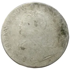 Монета 1 экю 1726-1741 годы Франция (Людовик XV) (аверс)