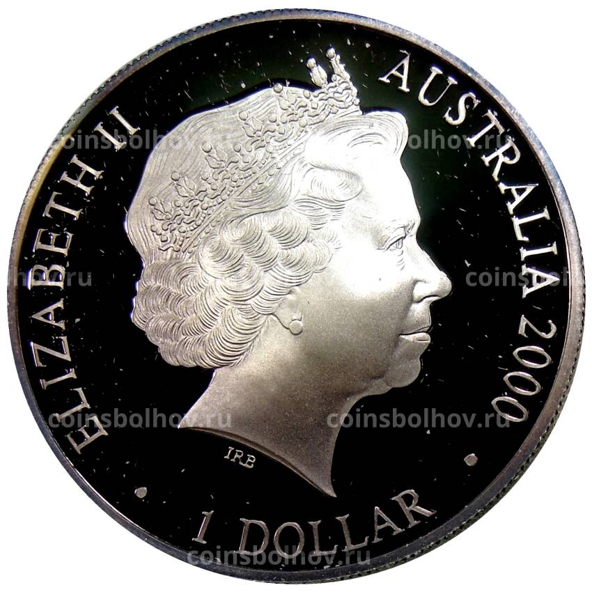 Монета 1 доллар 2000 года Австралия — Появление монет Австралии. Cartwheel Penny (в коробке) (вид 2)