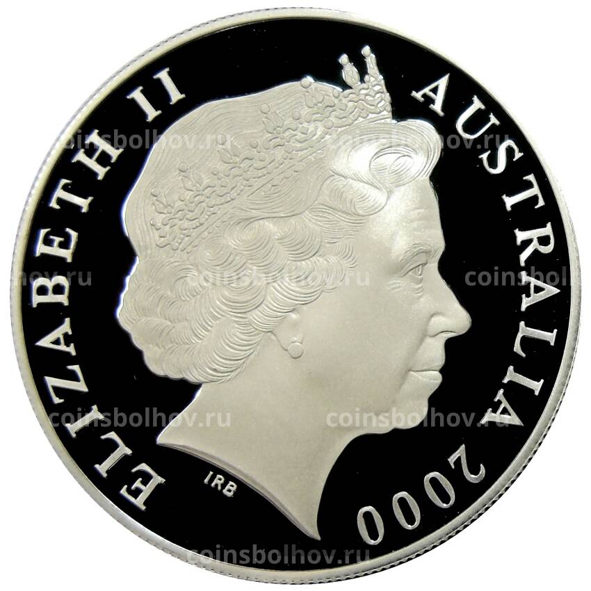 Монета 1 доллар 2000 года Австралия — Кенгуру (в коробке) (вид 2)