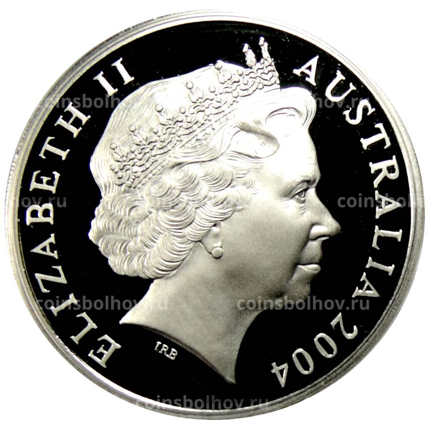 Монета 5 долларов 2004 года Австралия — кубок по Австралийскому футболу (Австралийская футбольная лига, в коробке) (вид 2)