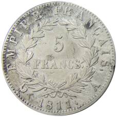 Монета 5 франков 1811 года A Франция (аверс)