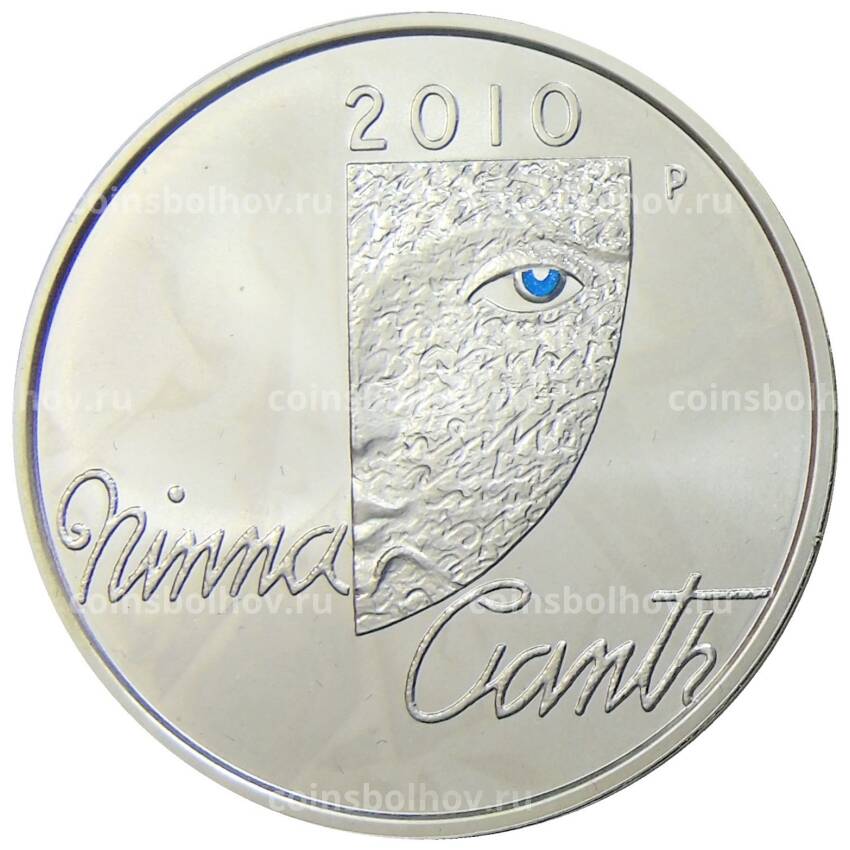 Монета 10 евро 2010 года Финляндия — Минна Кант