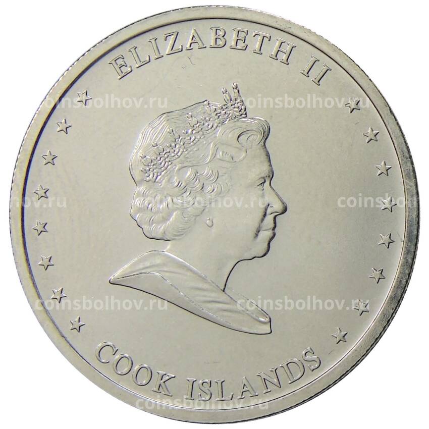 Монета 10 центов 2010 года Острова Кука (вид 2)