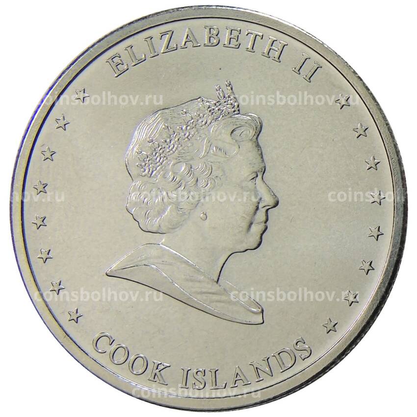Монета 10 центов 2010 года Острова Кука (вид 2)