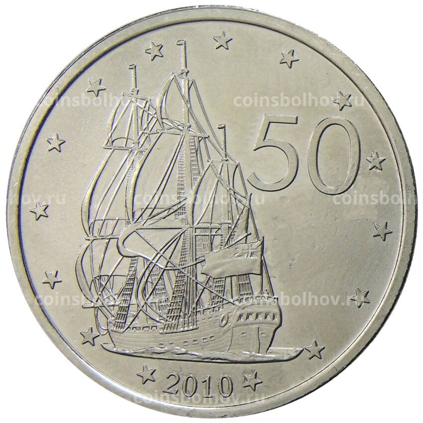 Монета 50 центов 2010 года Острова Кука