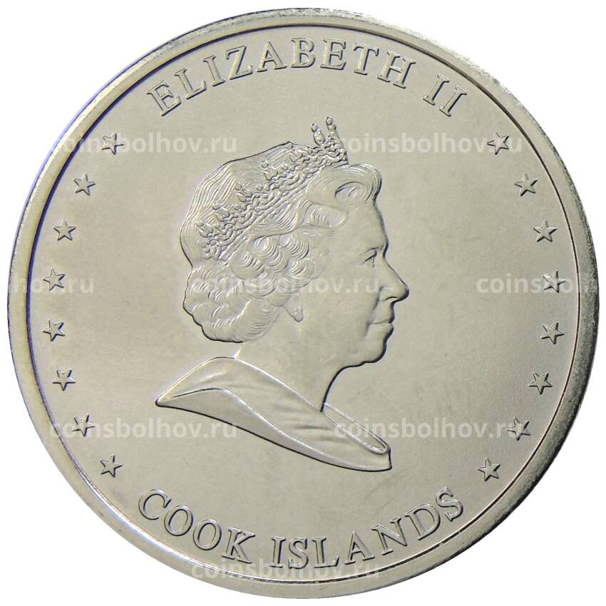 Монета 50 центов 2010 года Острова Кука (вид 2)